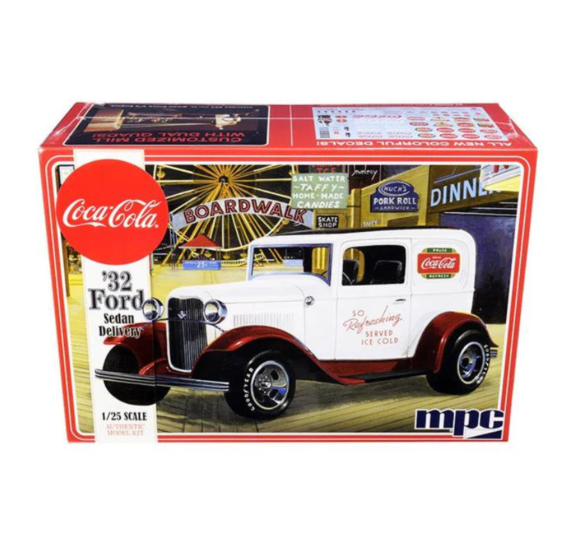 MPC MPC902 SKILL 3 MODEL KIT 1932 FORD SEDAN DELIVERY COCA-COLA 1 BY 25 SCALE MODEL