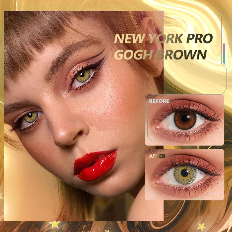 MISLENS/NEW YORK GOGH BROWN SOFT CONTACT LENSES