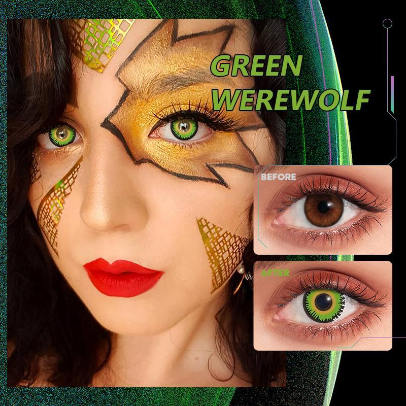 MISLENS/GREEN WEREWOLF SOFT CONTACT LENSES