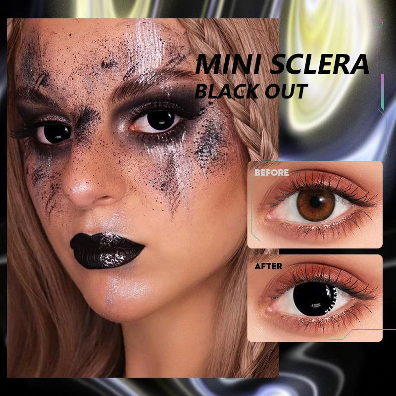 MISLENS/MINI SCLERA BLACK OUT SOFT CONTACT LENSES